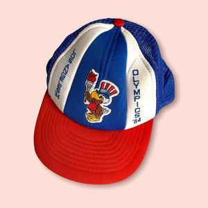 VTG Los Angeles 1984 Olympics Snapback Blue Red Baseball Hat